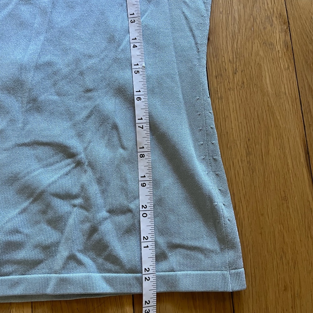 Ann Taylor Soft Blue Ruched Long Sleeve Blouse - Picture 4 of 9